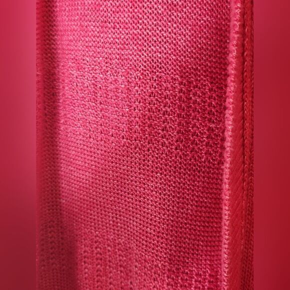 Talbots? L Raspberry Red LngSlv Pockets  Knit Women’s Opened Sweater Cardigan - Picture 6 of 8